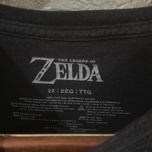 Legend Of Zelda Ocarina of Time black T-shirt - Picture 3 of 6